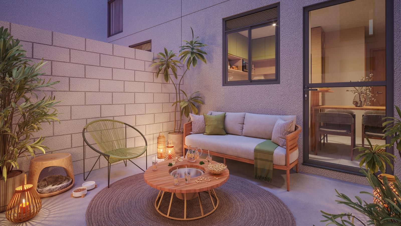 Apartamento em construção com lazer completo, varanda e segurança 24h | Bairro | Cidade
