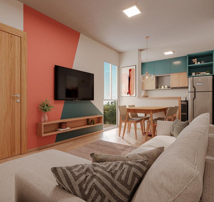 Apartamento 2 Quartos em Construção com Piscina e Portaria 24h