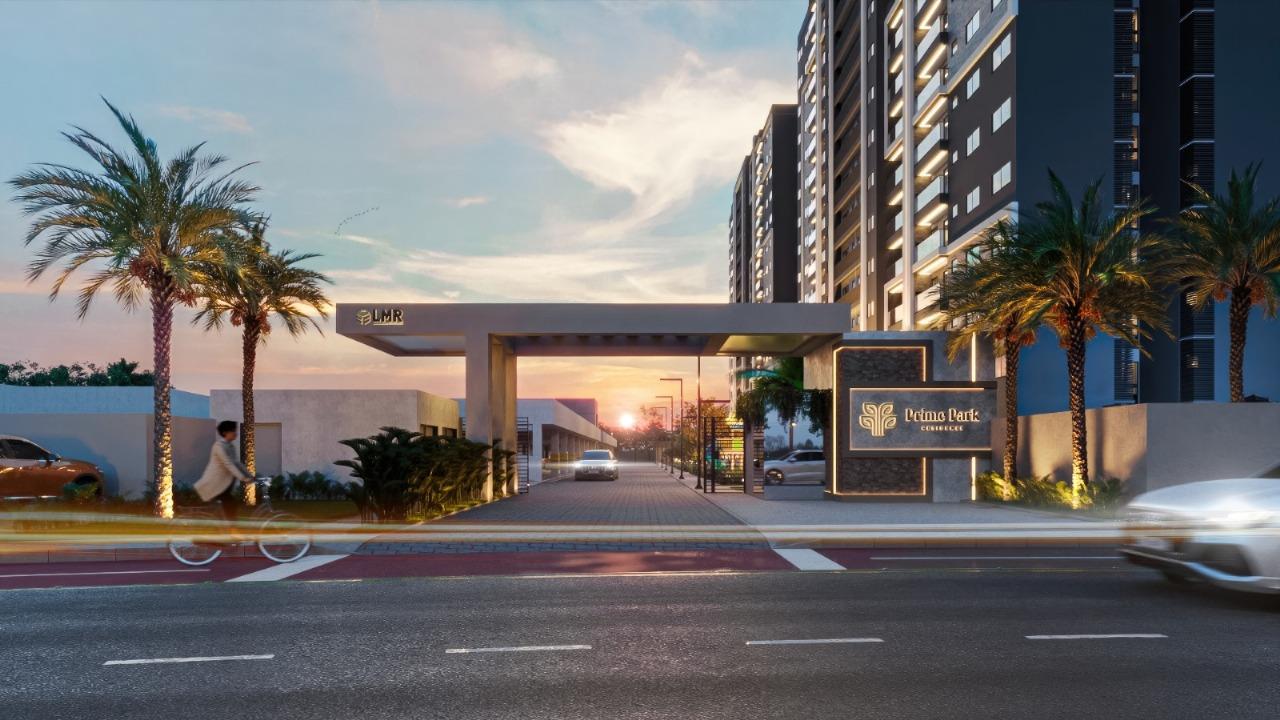 Apartamento 1 suíte mobiliado em condomínio com lazer completo, em construção